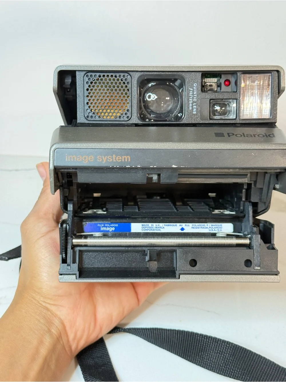 Polaroid Gray and Black Image System Instant Camera
